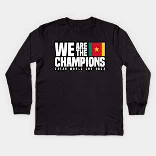 Qatar World Cup Champions 2022 - Cameroon Kids Long Sleeve T-Shirt